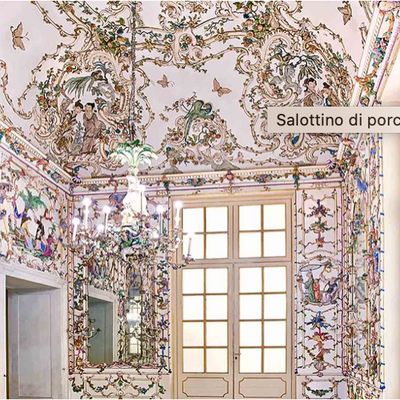 Particolare di uno dei saloni del Museo Nazionale della Reggia di Capodimonte